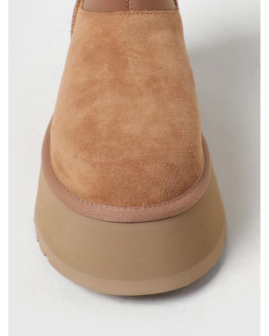Ugg Brown Classic Mini Dipper Suede And Neoprene Ankle Boots