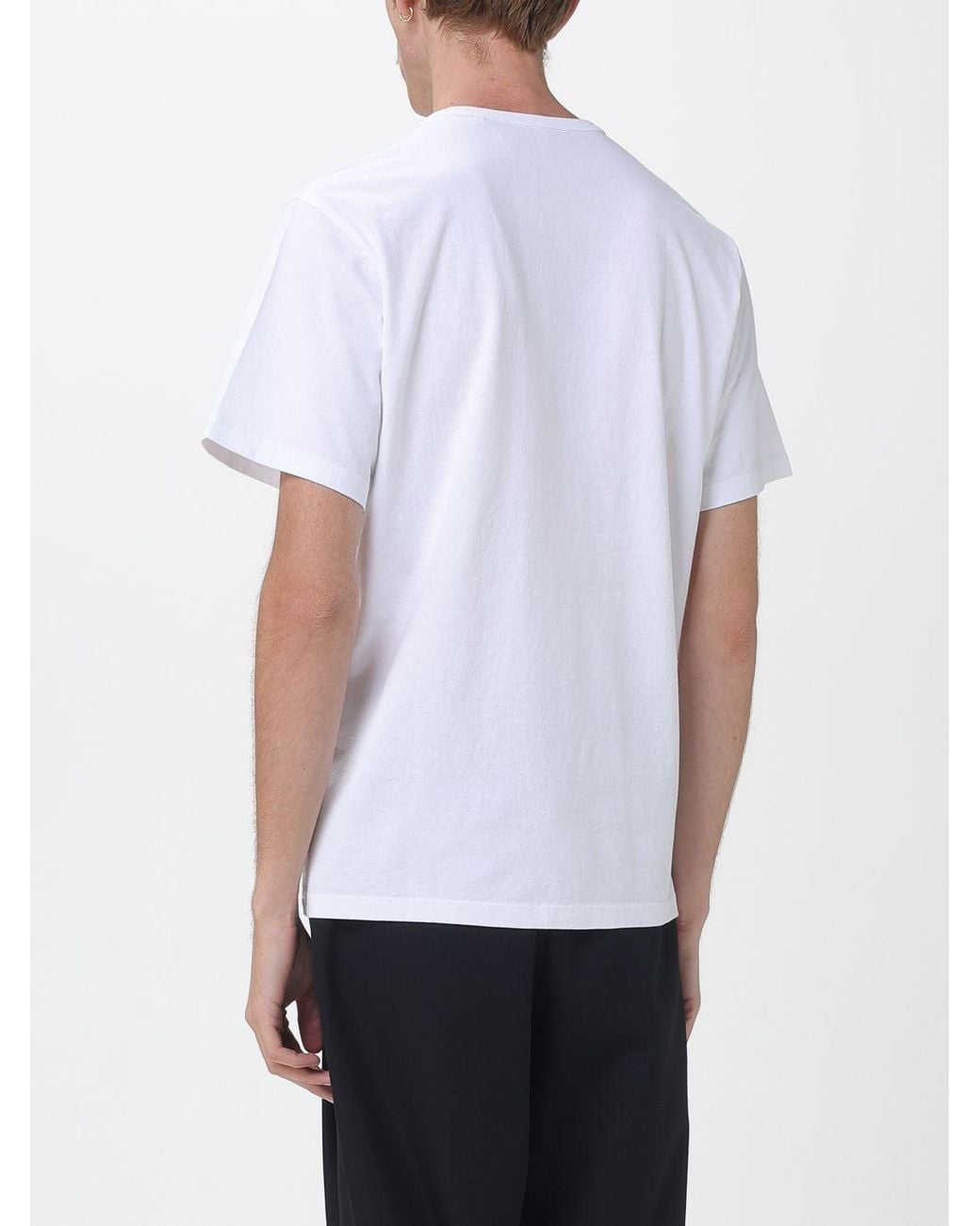 sunflower White Cotton T-Shirt for men