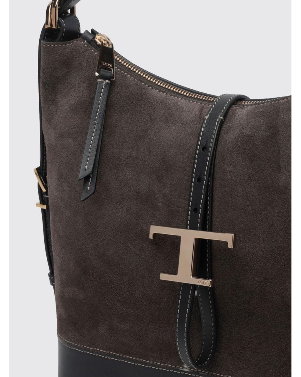 Borsa A Spalla T Timeless Bicolore di Tod's in Black