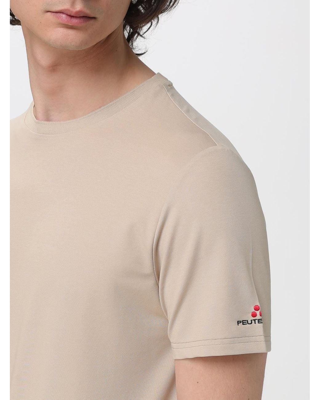 Peuterey Natural Cotton Blend Basic T-Shirt for men