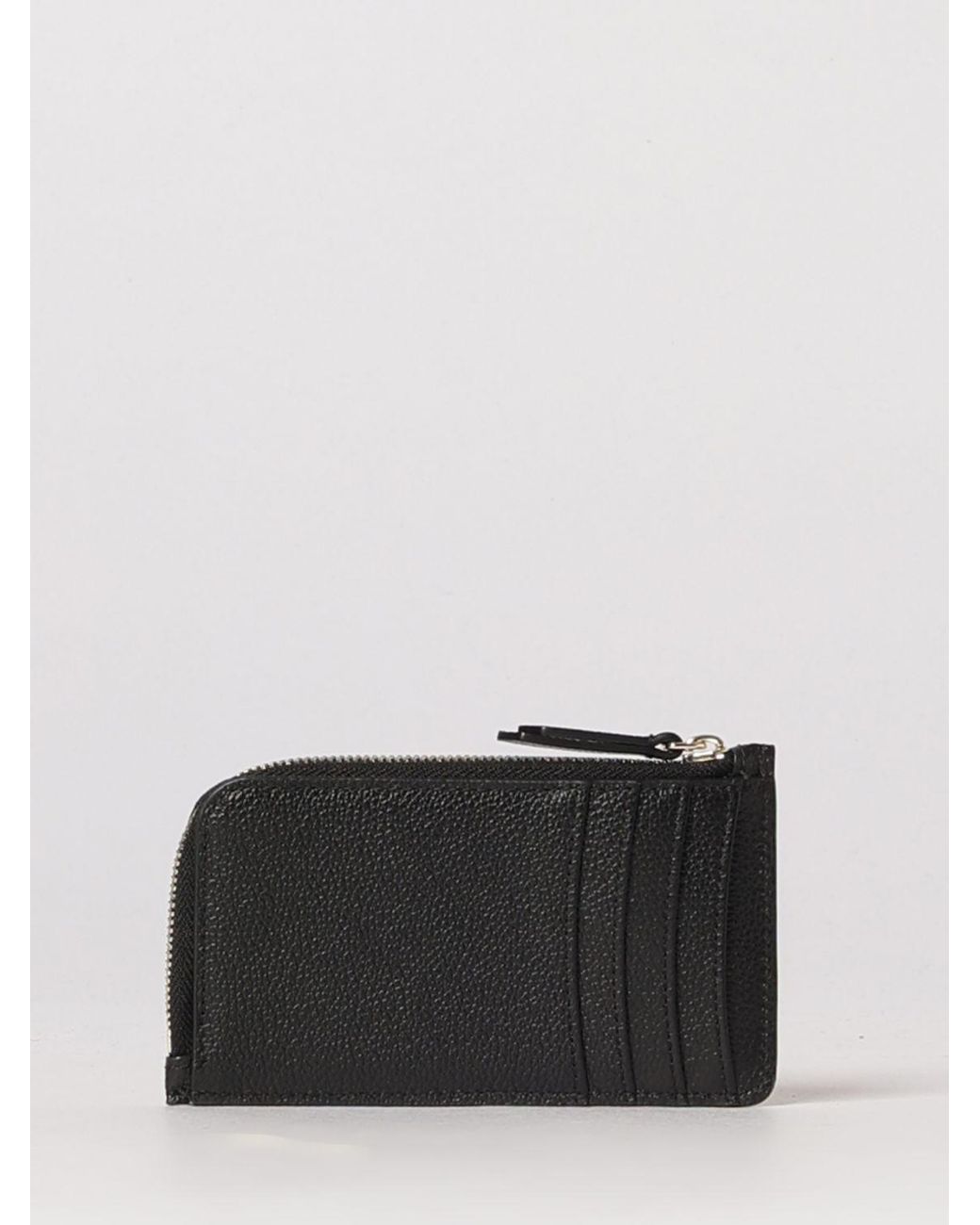 Emporio Armani Black Leather Zip Wallet