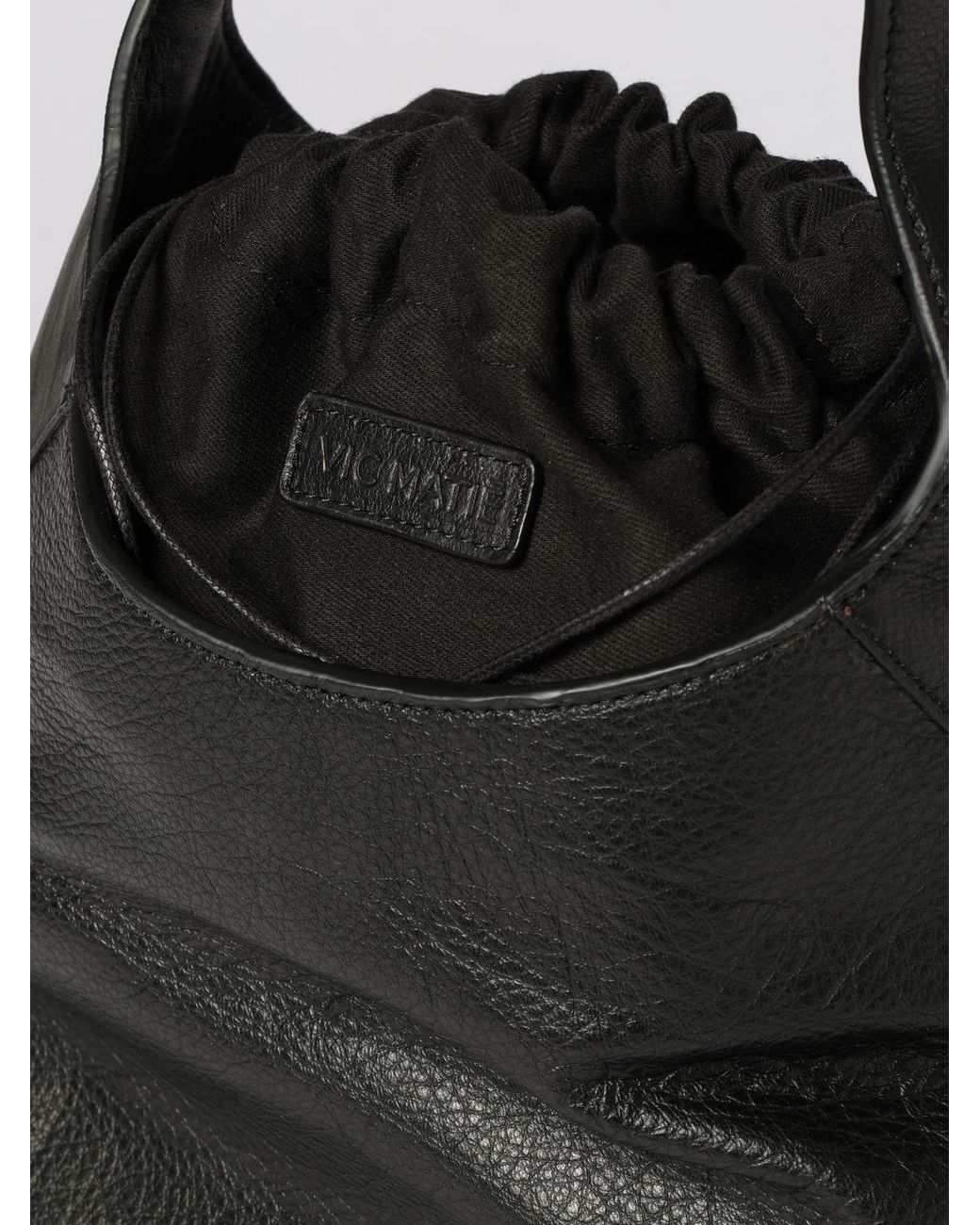 Vic Matié Black Vic Mati&Eacute Tumbled Leather Bag