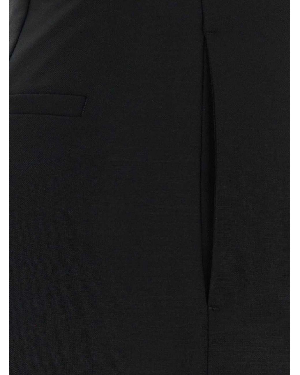 Jil Sander Black Sartorial Wide-Leg Trousers