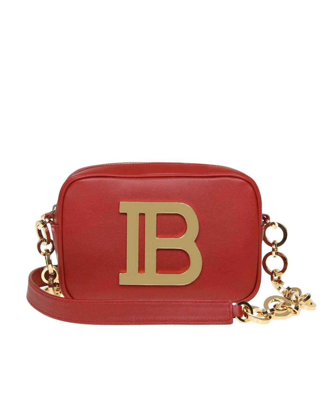 red balmain bag