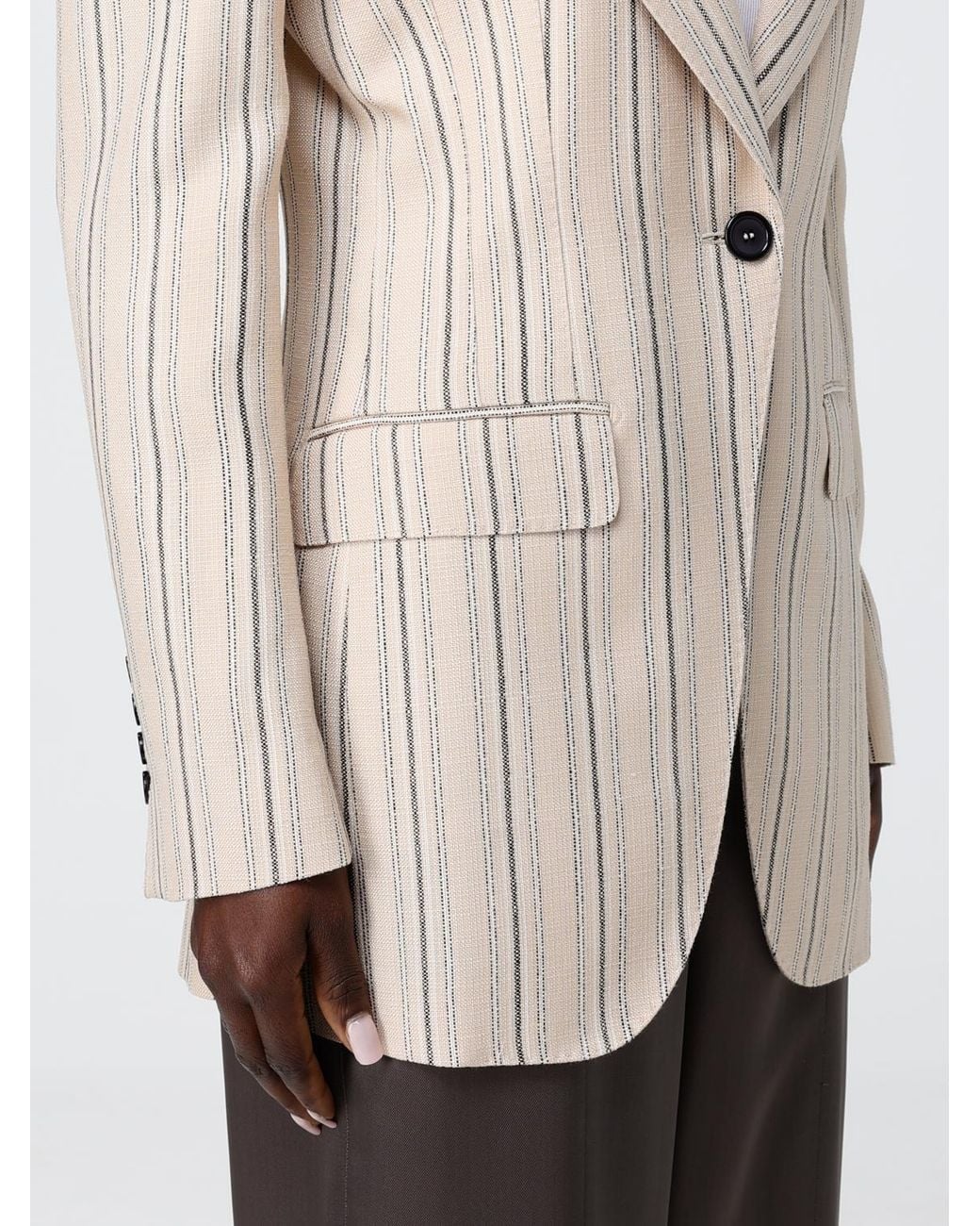 Dolce & Gabbana Natural Dolce &Amp Gabbana Viscose Single-Breasted Blazer