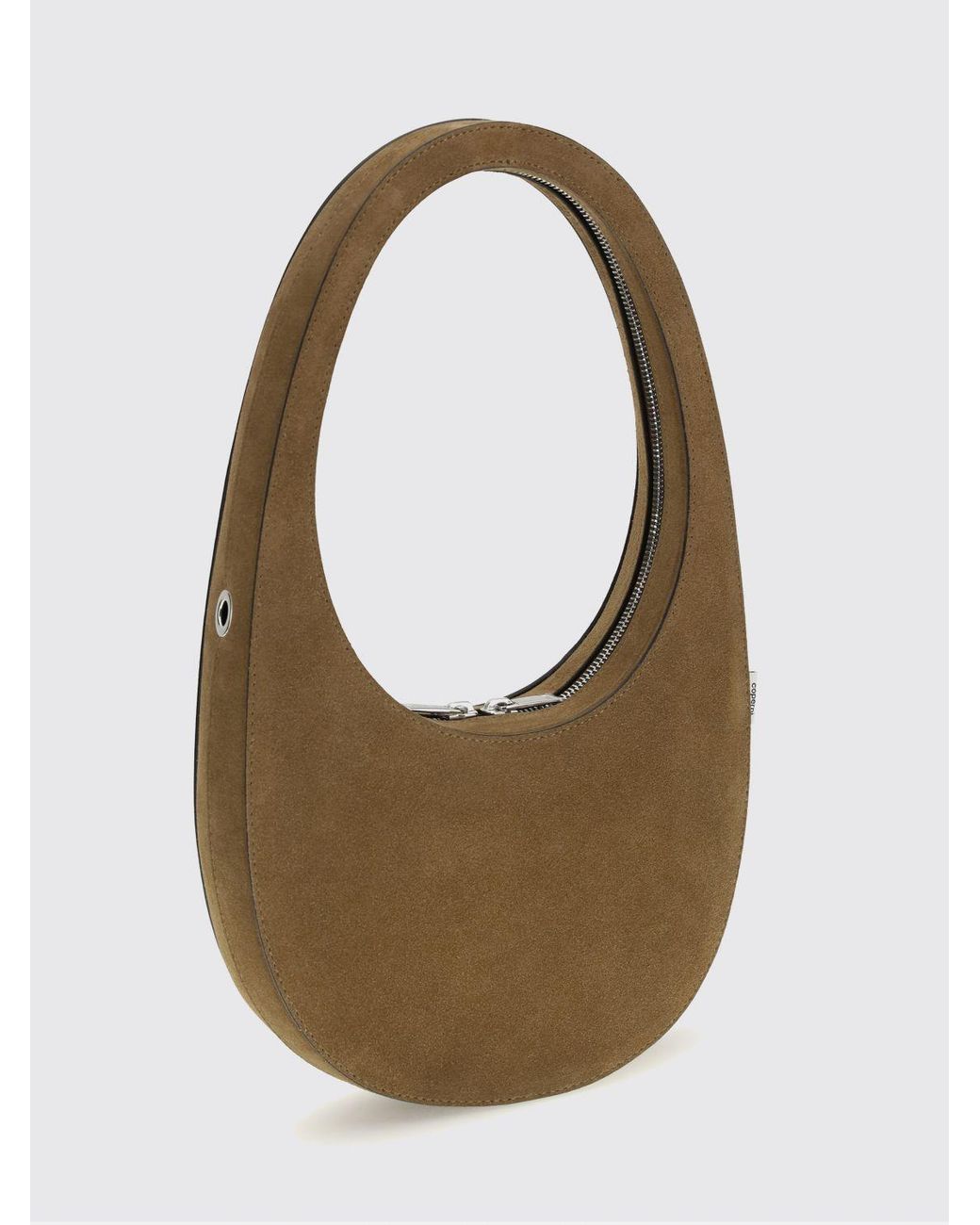 Coperni White Swipe Suede Bag