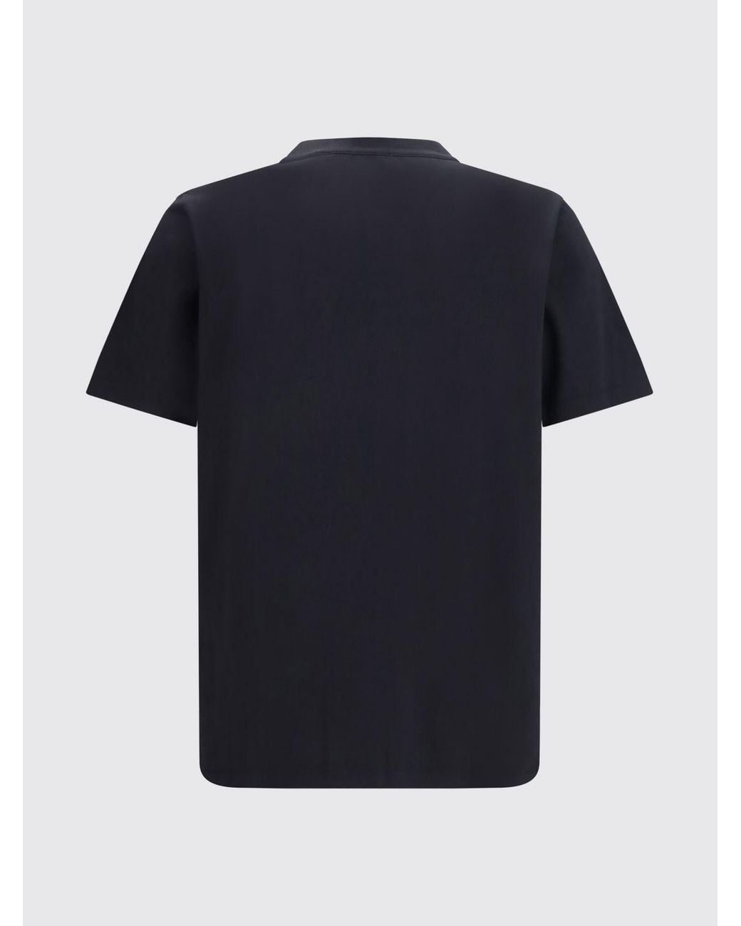 Off-White c/o Virgil Abloh Black Cotton T-Shirt With Contrasting Chest Logo for men