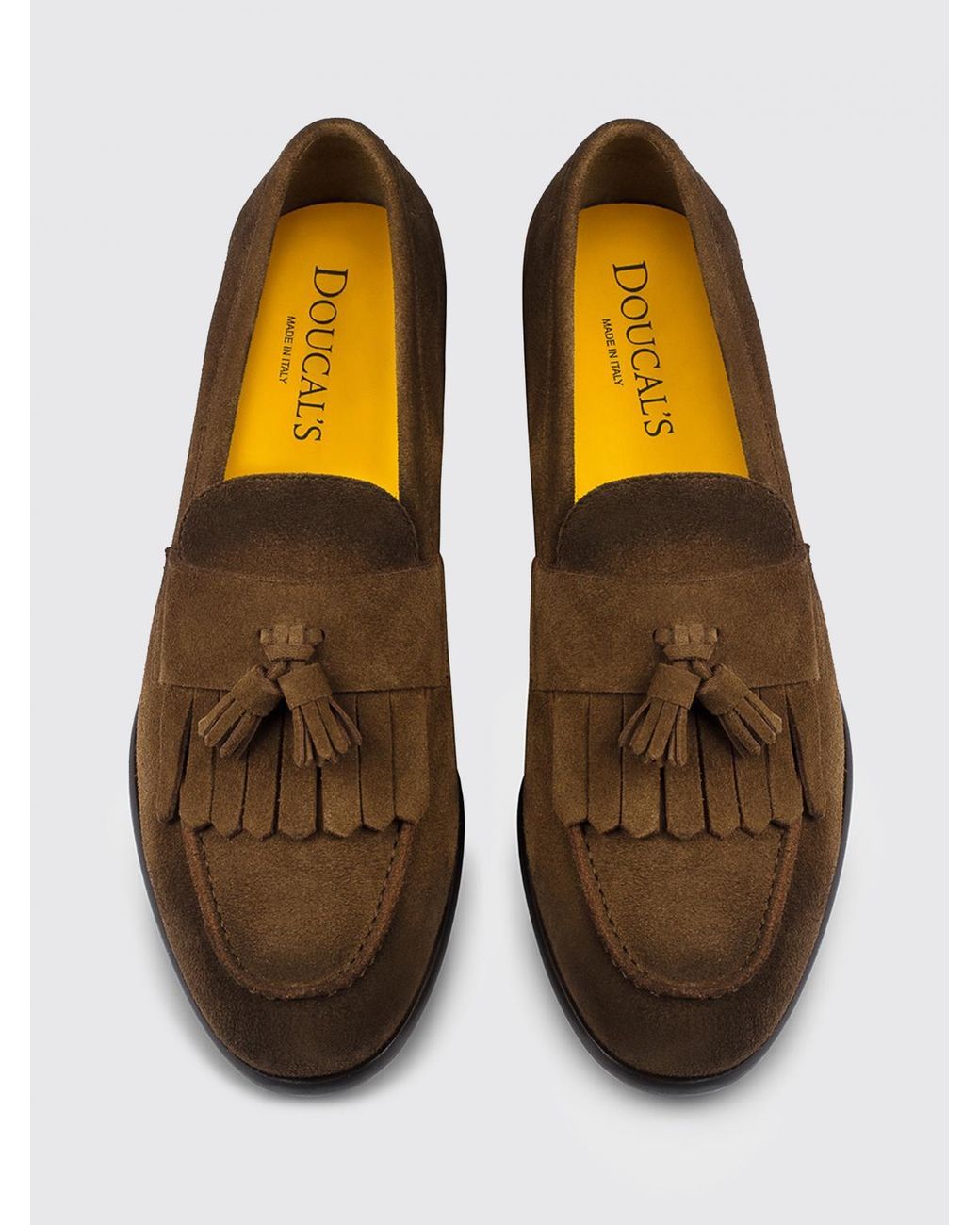 Doucal's Brown Suede Loafers for men