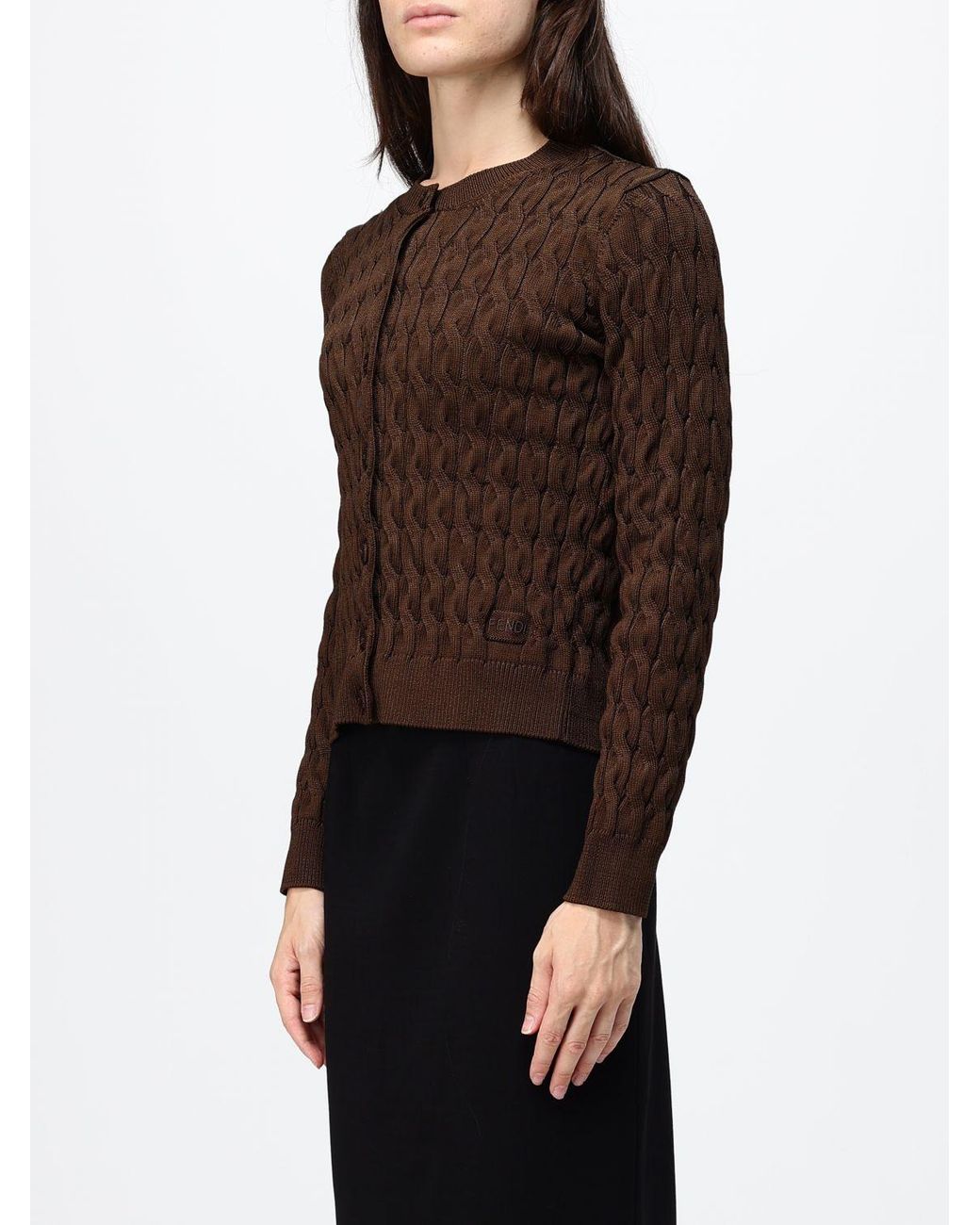 Fendi Brown Pullover Damen