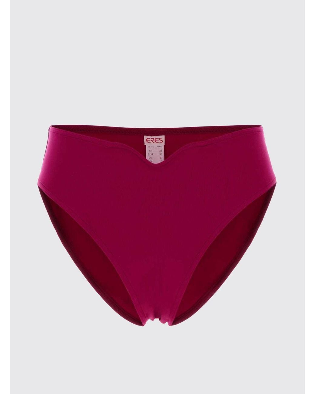 Eres Pink Niedrig Geschnittene Bikini-Hose Aus Stretch-Nylon-Mix