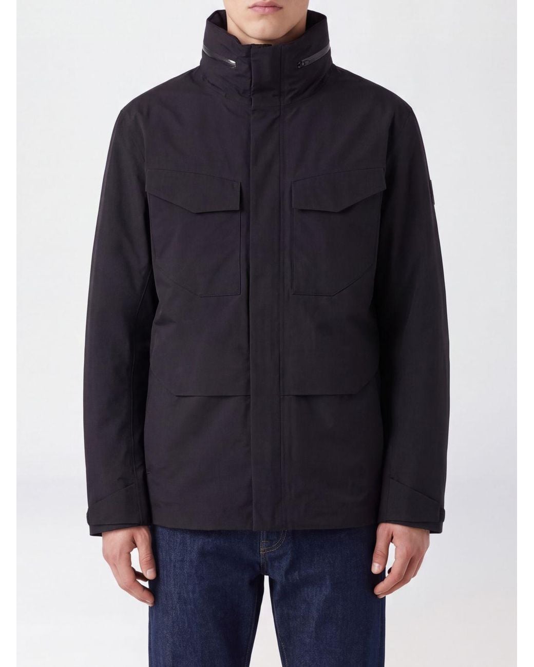 Veilance Blue Field High-Neck Gore-Tex Jacket With Patch Pockets for men
