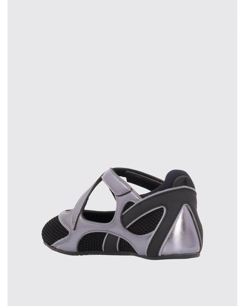The Attico Black Floor 01 Mesh Ballerina