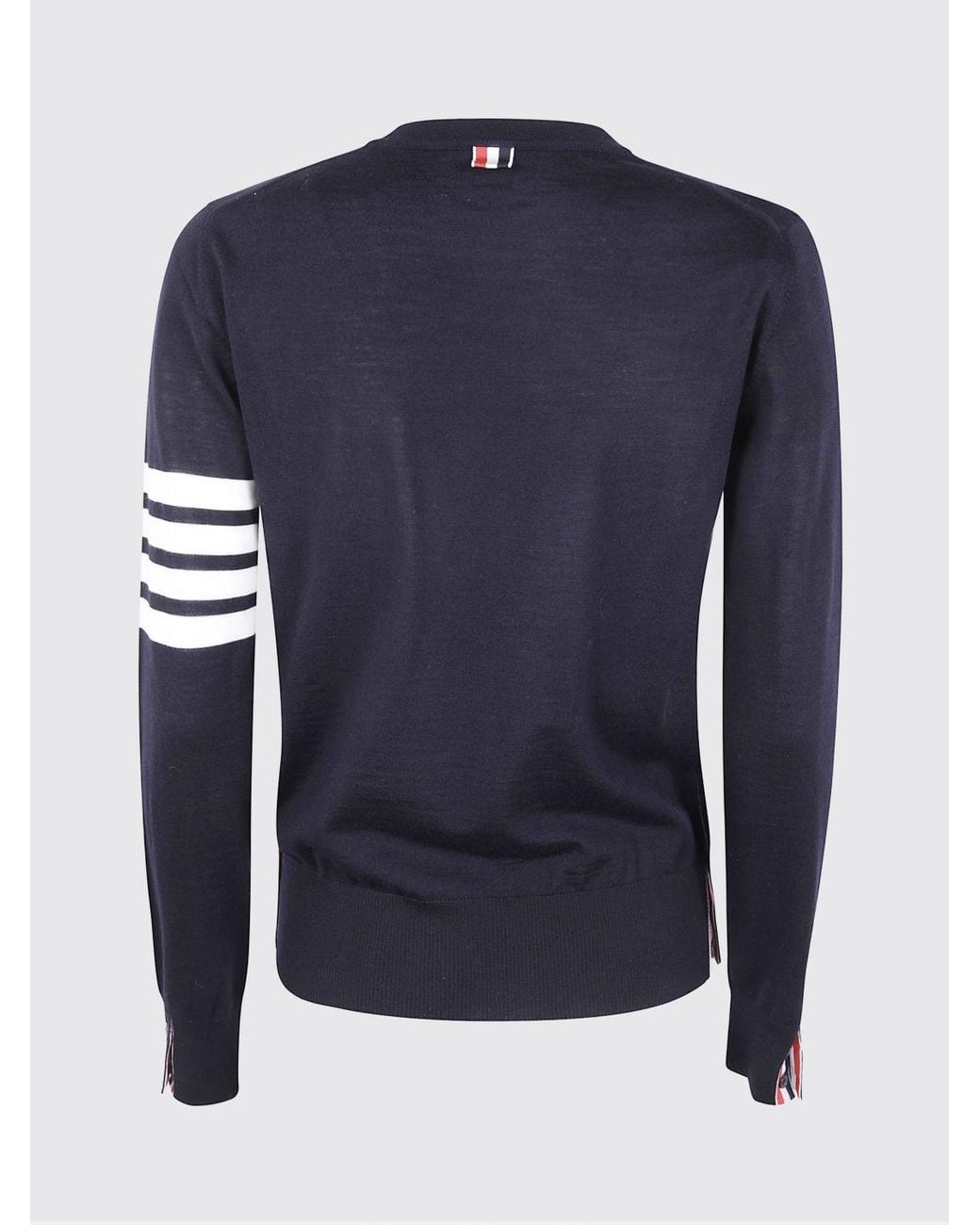 Jersey 4-Bar De Lana Virgen Thom Browne de color Blue