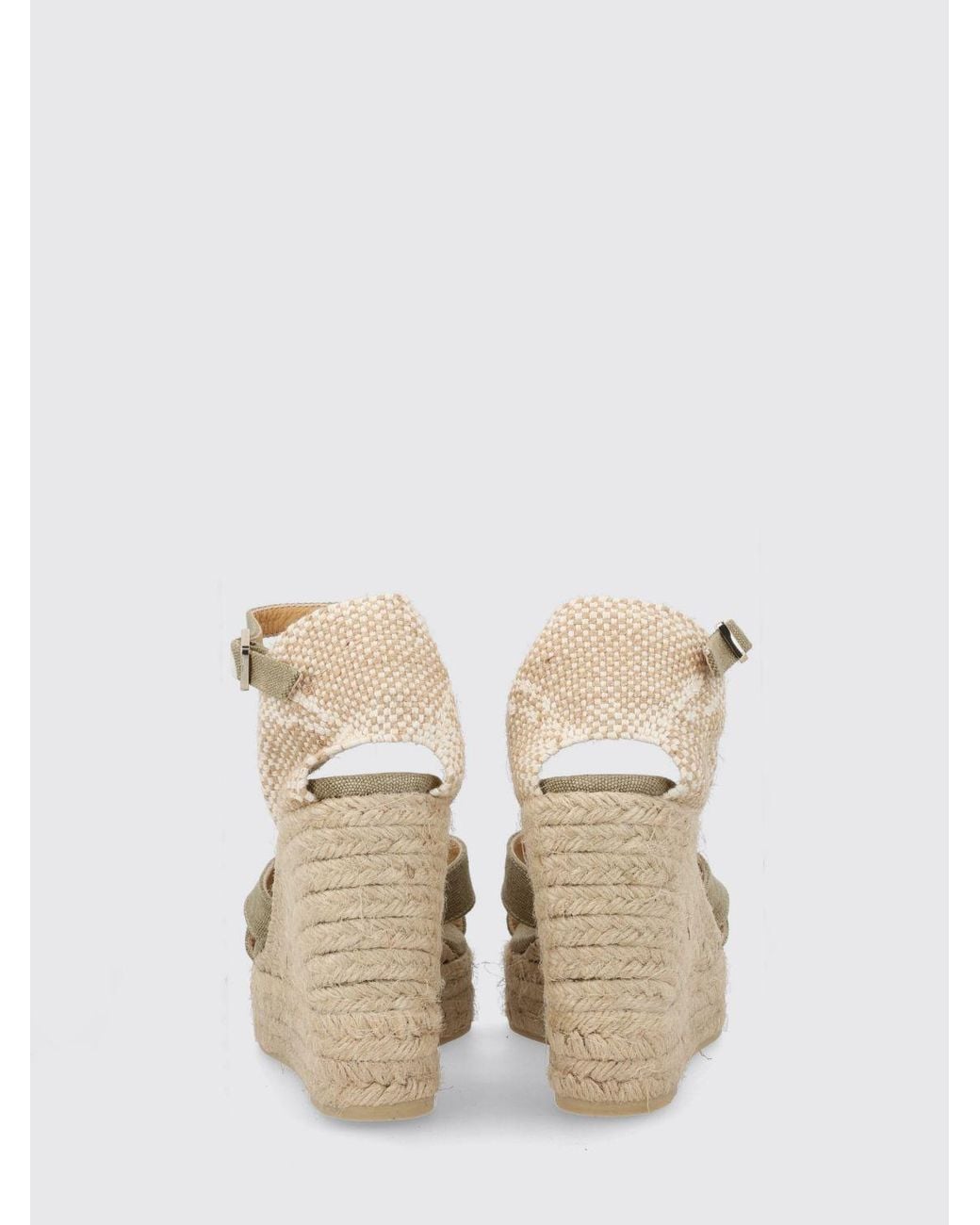 Castaner Natural Bruna High Wedge Espadrilles
