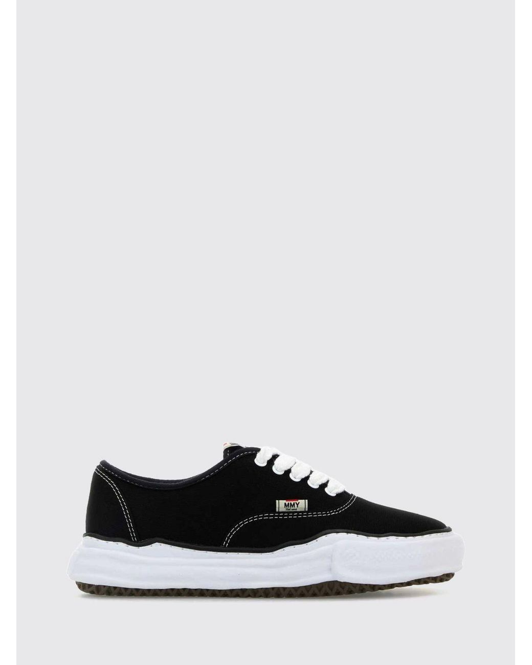 Maison Mihara Yasuhiro White Baker Og Low Top Canvas Trainers With Round Toe for men