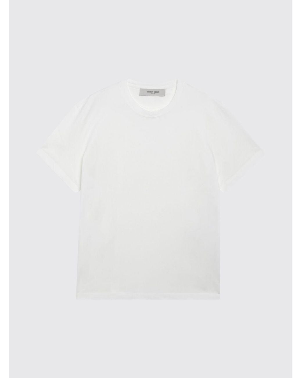 Golden Goose Deluxe Brand White Crewneck Short-Sleeved T-Shirt for men