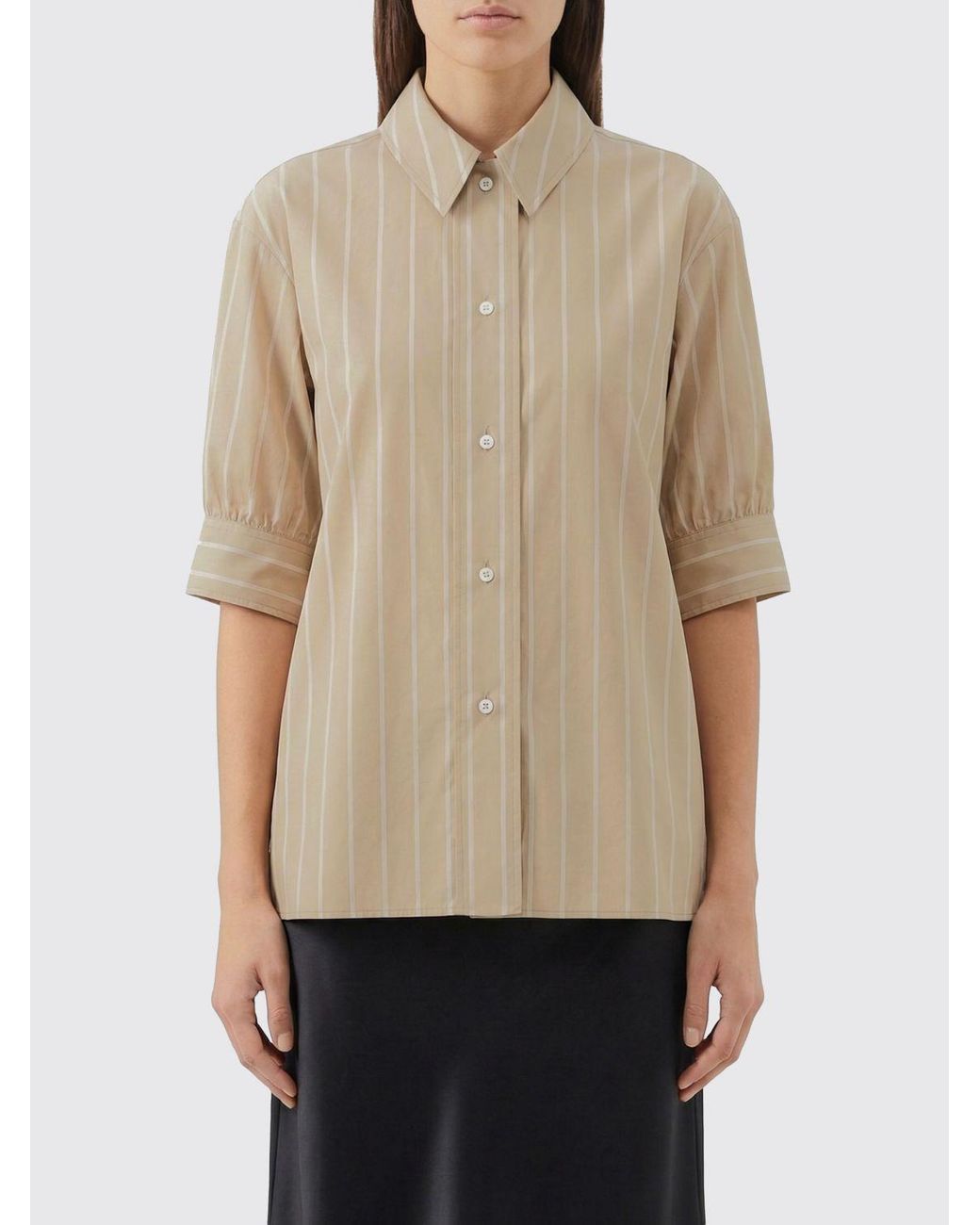 Jil Sander Natural Striped Cotton Shirt