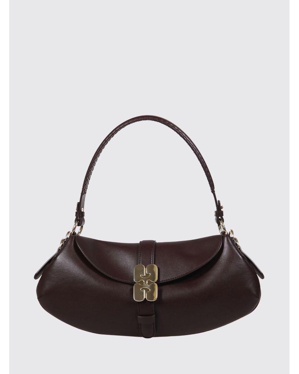 Ganni Brown B-Kat Shoulder Bag