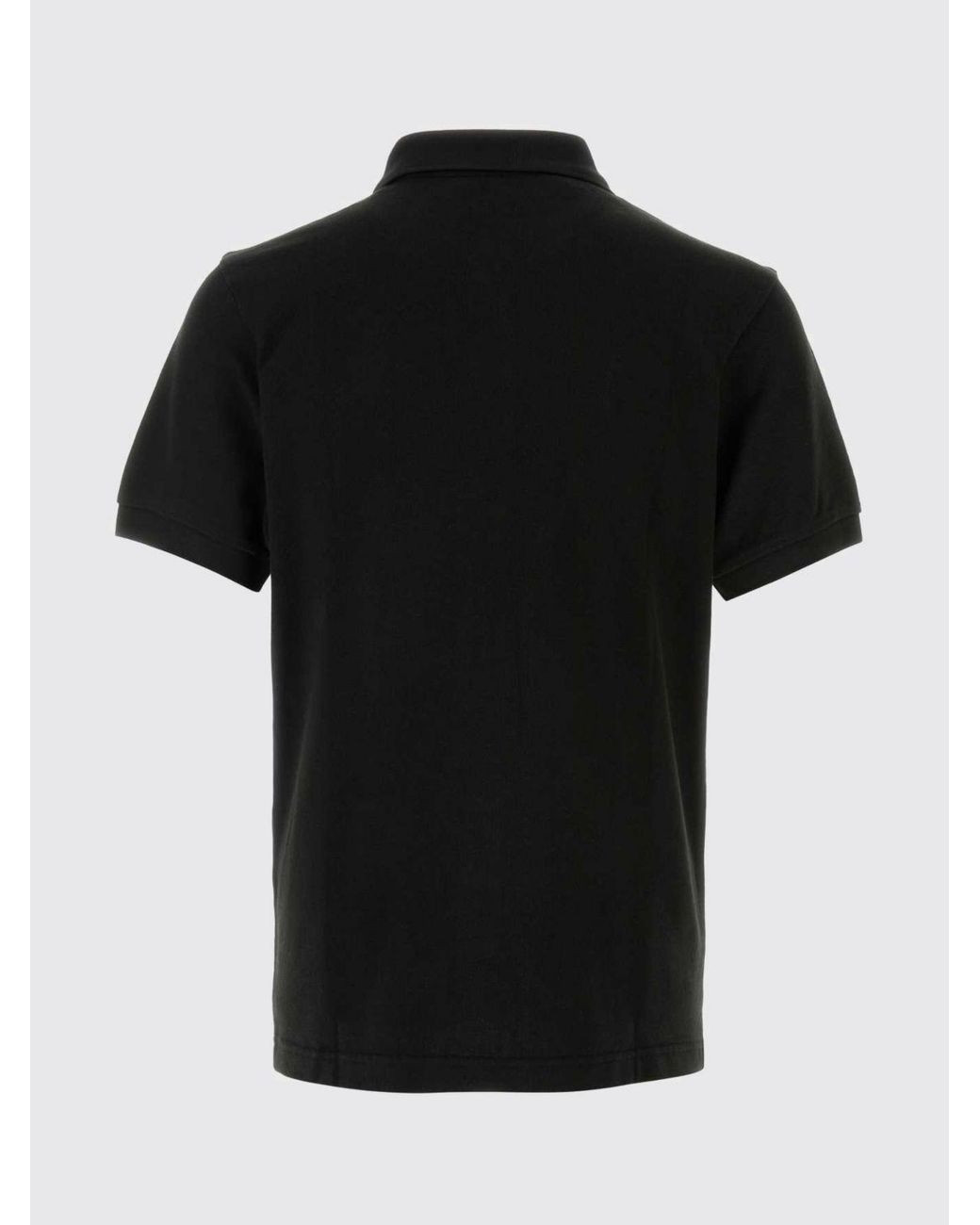 KENZO Blue Cotton Polo Shirt With Contrasting Embroidered Logo for men