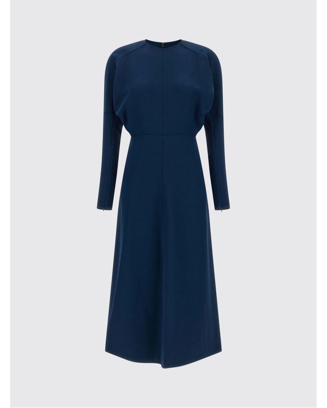 Victoria Beckham Blue Dolman Midi Dress