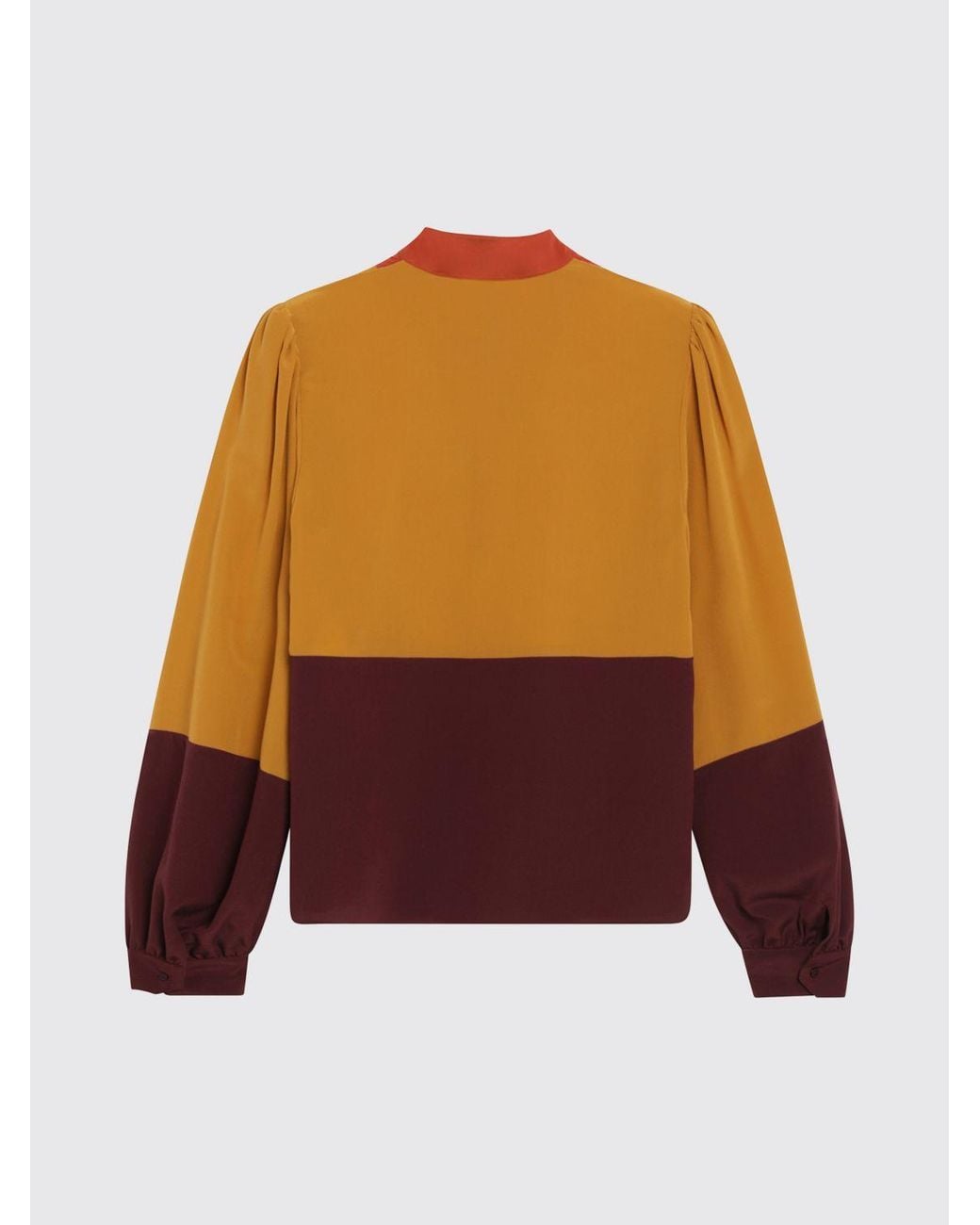 Saint Laurent Purple Silk Blouse