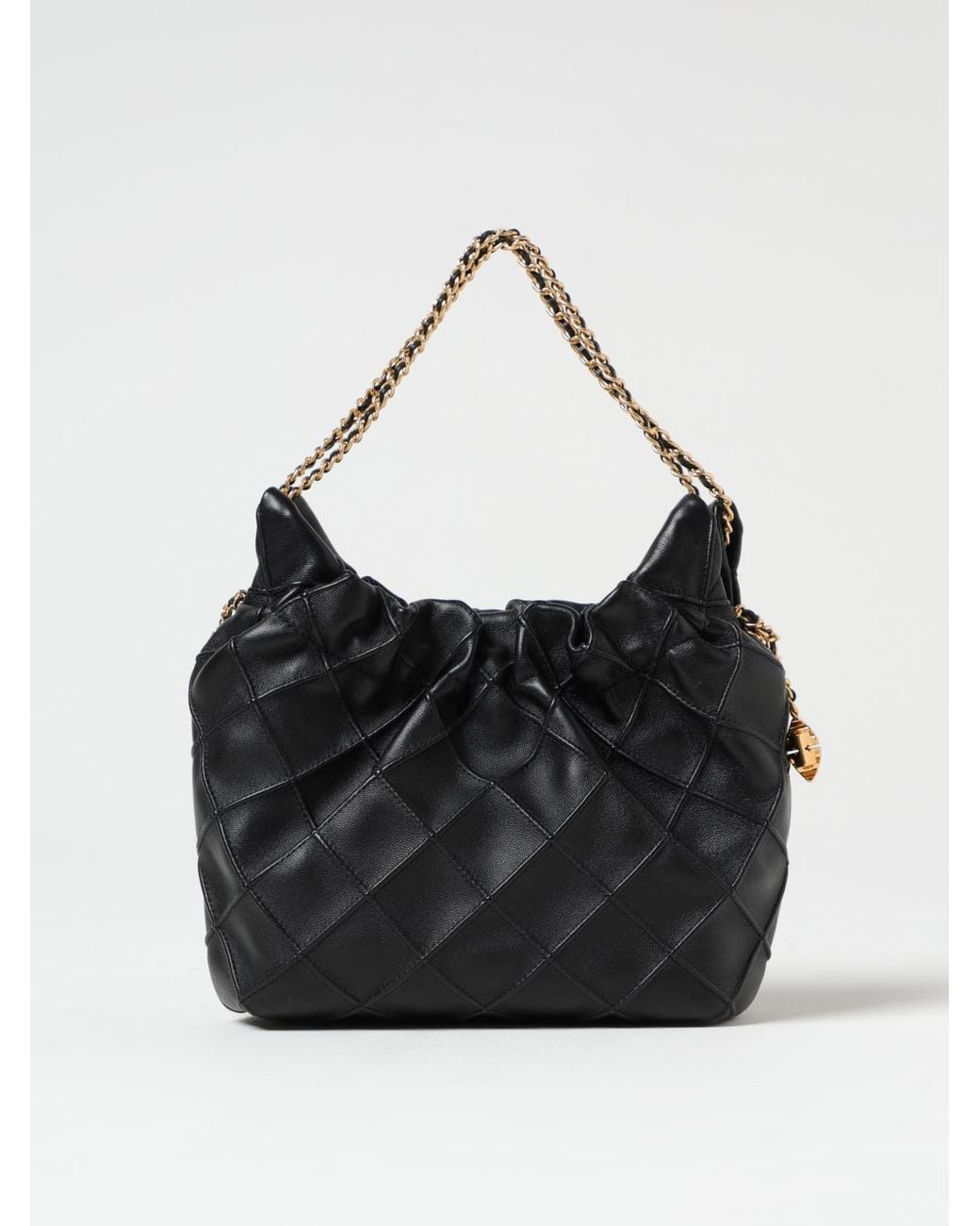 Tory Burch Black Fleming Mini Quilted Leather Bag