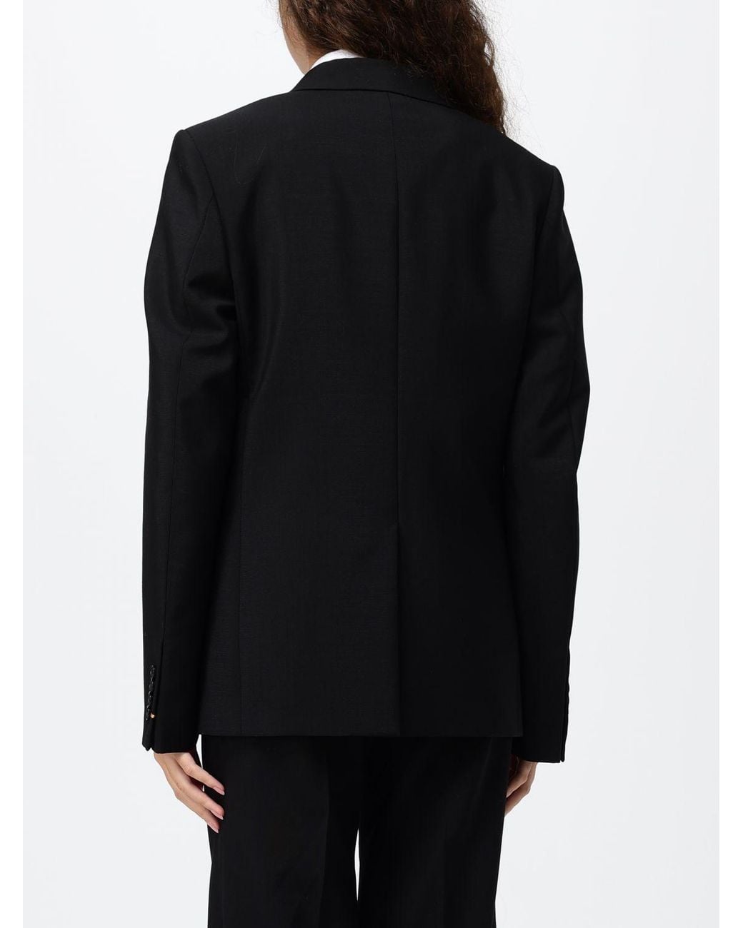 Fendi Black Cropped Single-Breasted Mohair And Virgin Wool Blazer