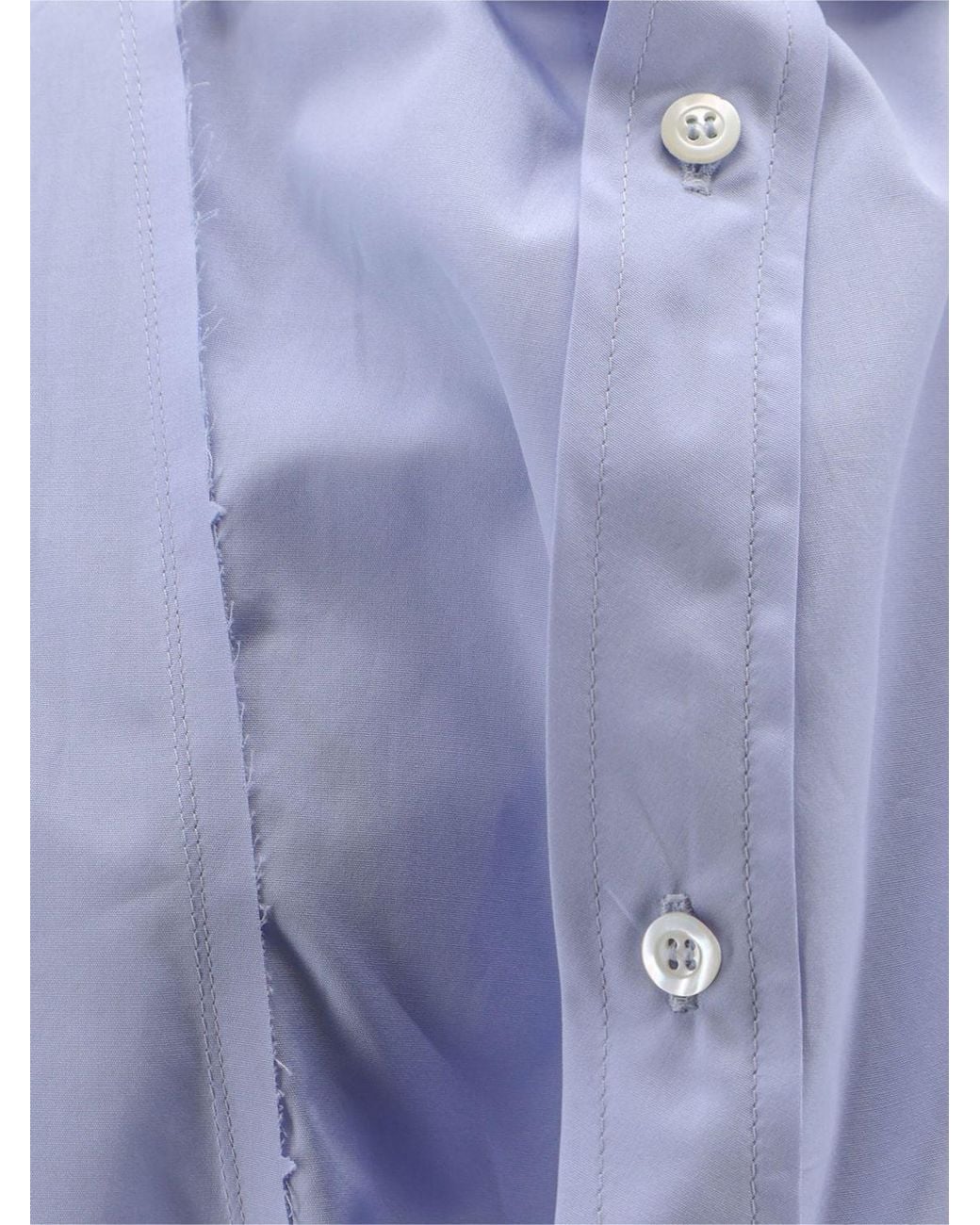 Maison Margiela Blue Cotton Shirt