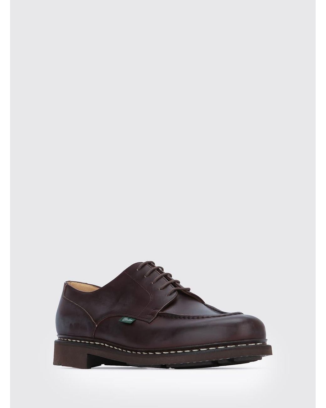 Paraboot Brown Leather Chambord Derby Shoes for men