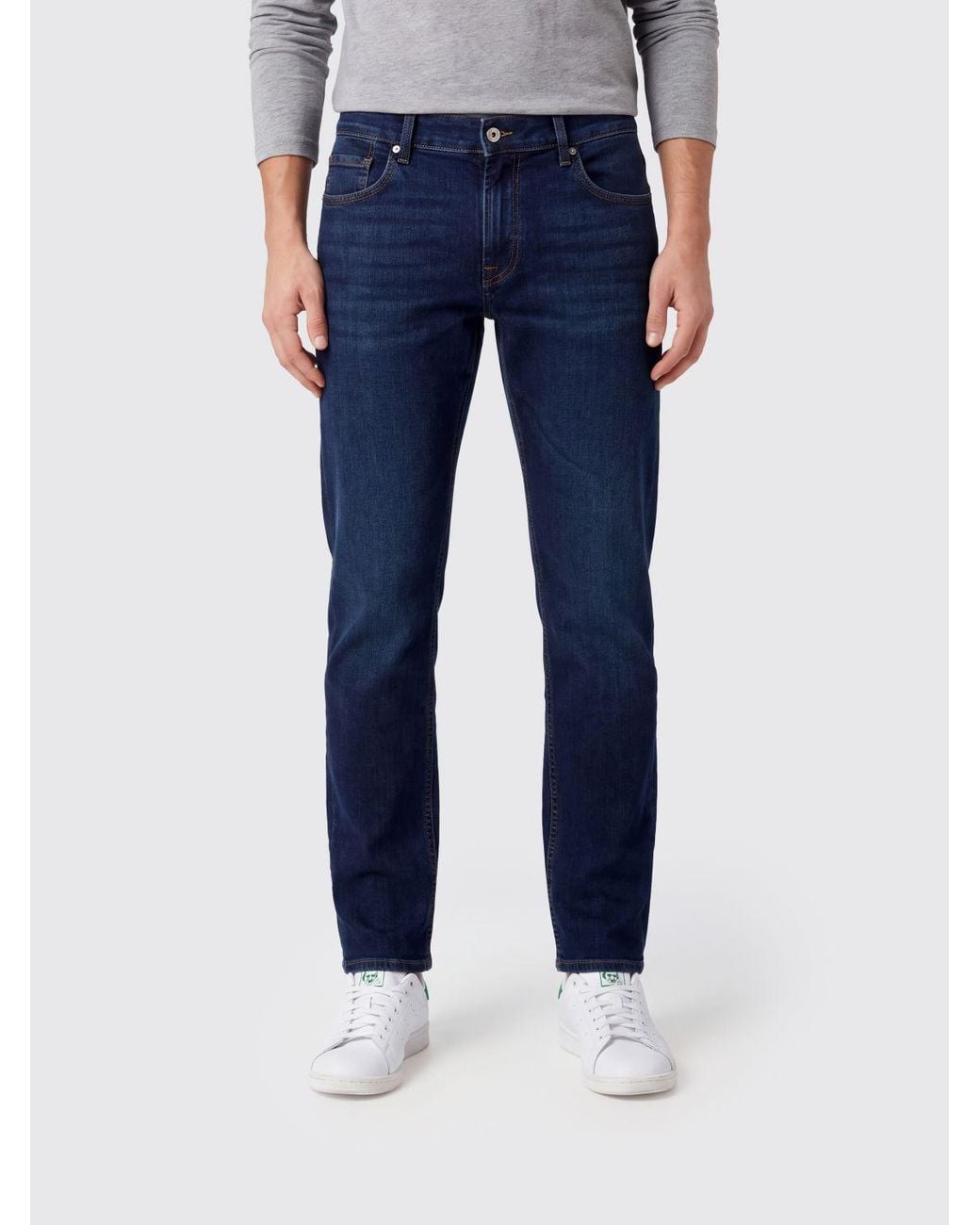 7 For All Mankind Blue The Straight Jeans for men