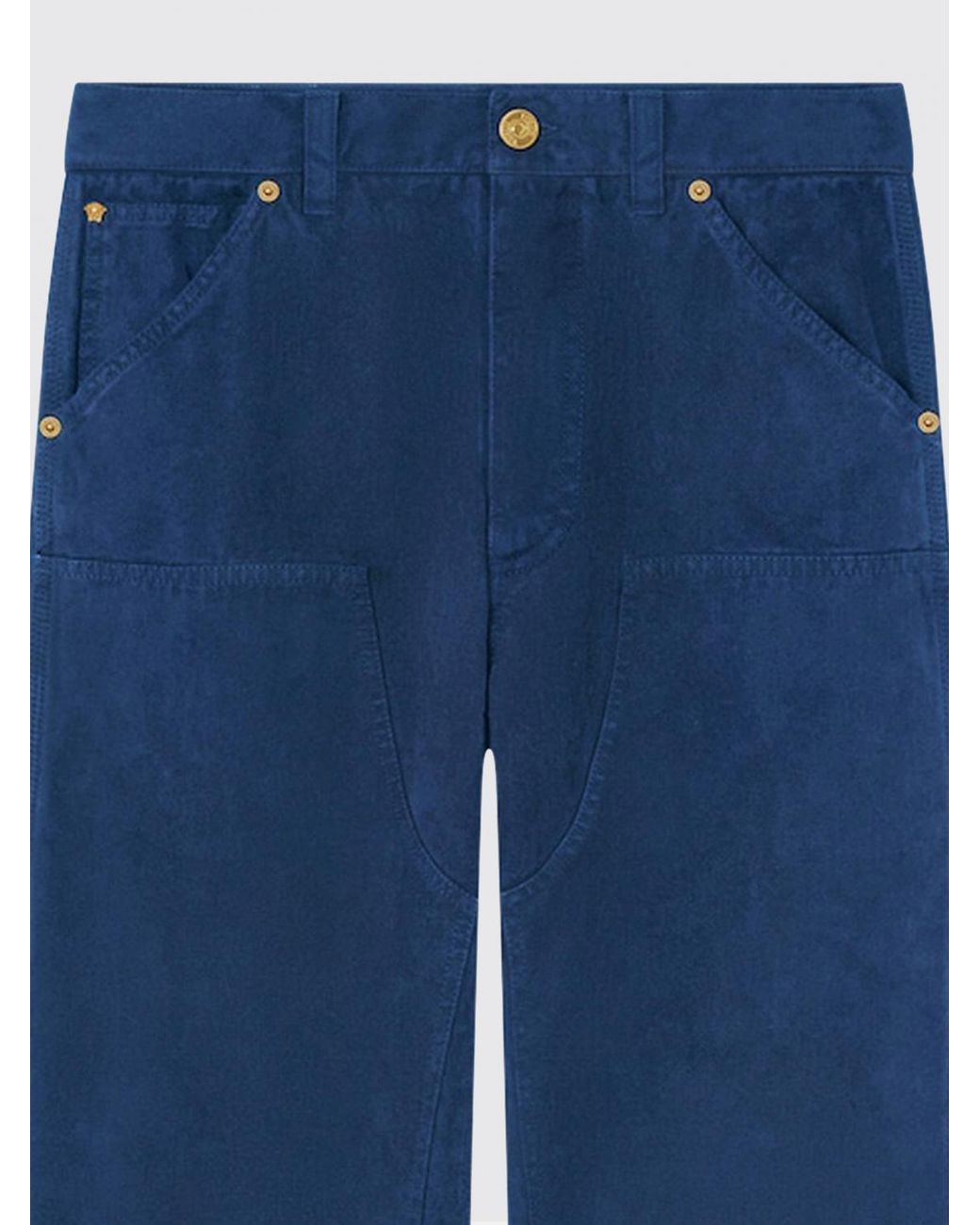 Versace Blue Carprenter Cotton Denim Jeans for men