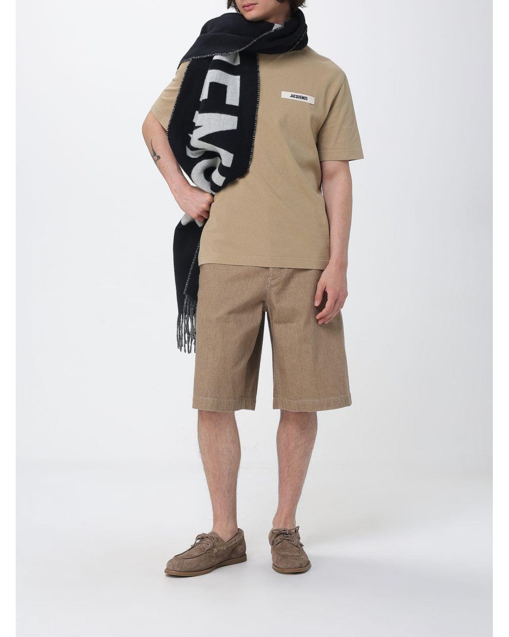 Jacquemus Natural Cotton Shorts for men