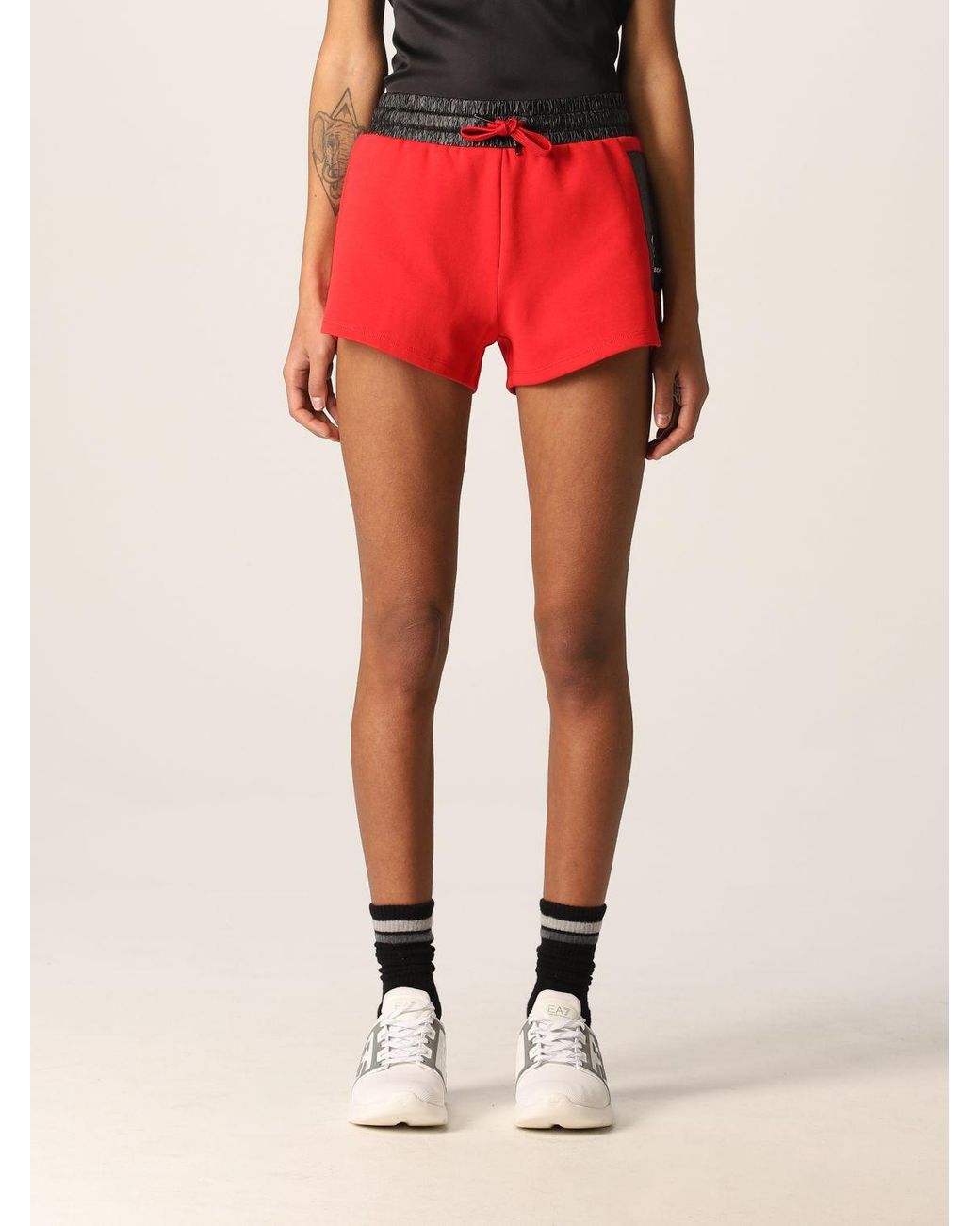 armani exchange shorts women's