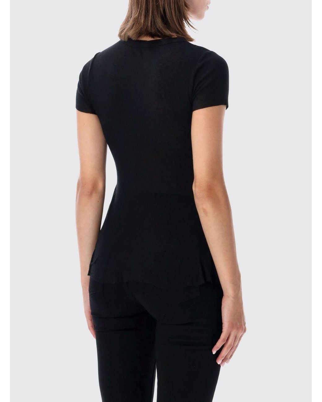 James Perse Black Slim Fit Cotton And Cashmere-Blend Crewneck T-Shirt