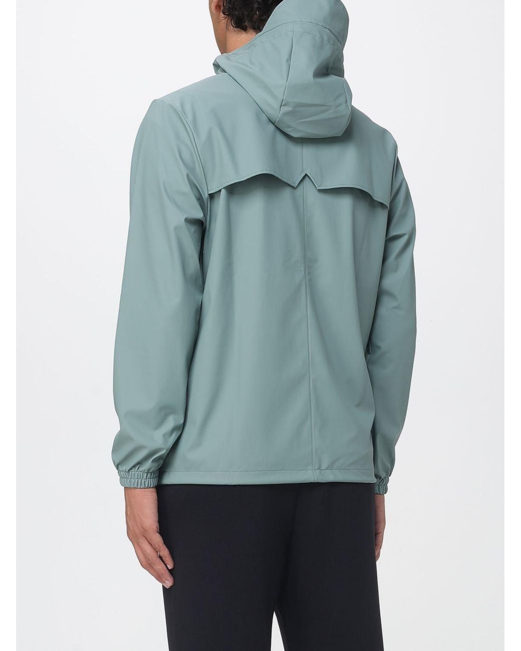 Rains Blue Storm Breaker Hooded Windbreaker Jacket for men