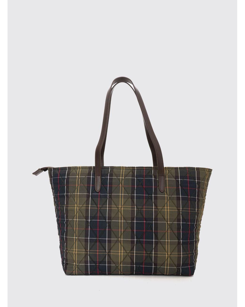 Barbour Black Wetherham Quilted Tartan Shoulder Bag With Removable Pouch