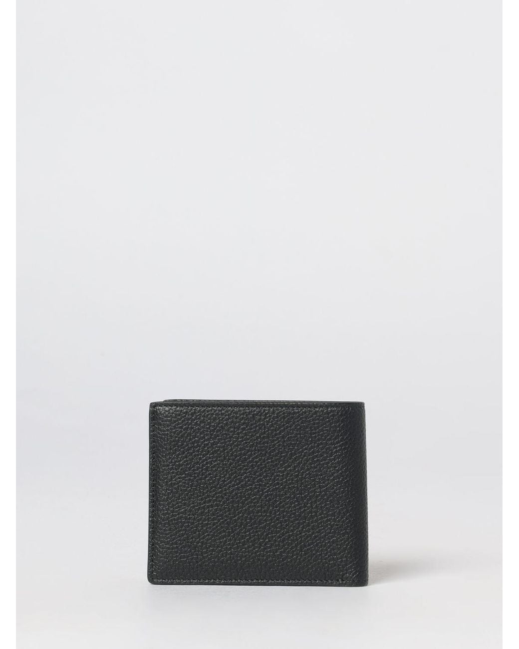 Tom Ford White Grained Calfskin Bifold Wallet With Laminated Logo for men