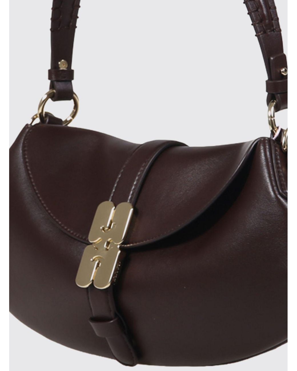 Ganni Brown B-Kat Shoulder Bag