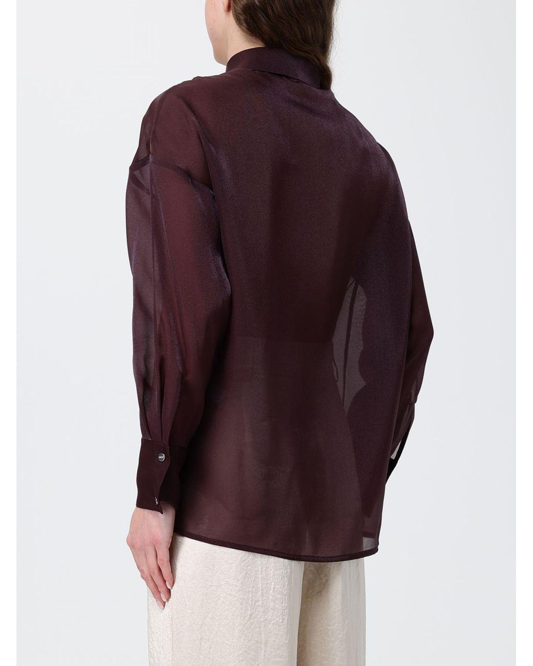 Liu Jo Purple Chiffon Shirt