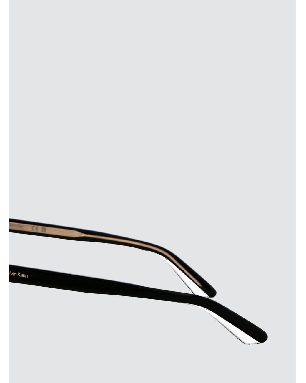 Calvin Klein Gray Acetate Cat-Eye Sunglasses With Lettering Logo