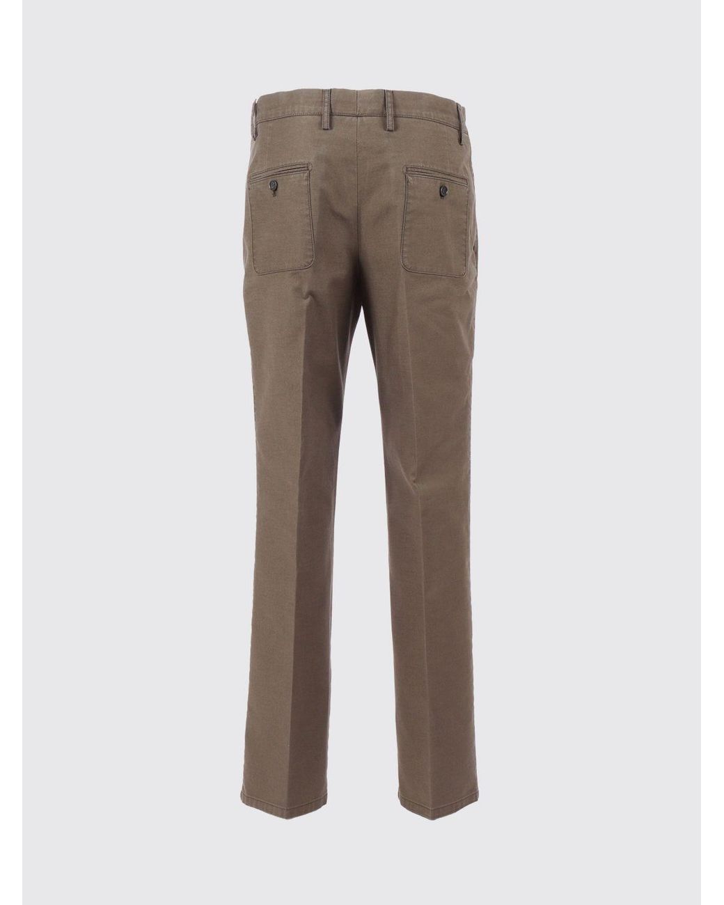 Aspesi Green Cotton Slim Fit Trousers