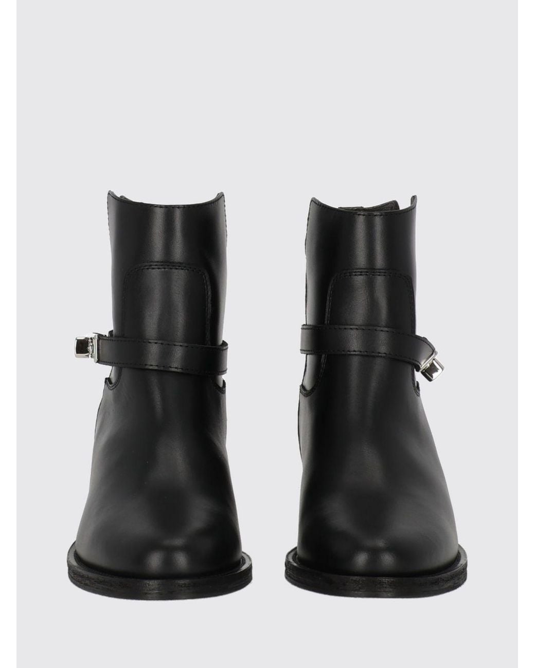 Via Roma 15 Black Suede Texan Ankle Boots With Wedge Heel