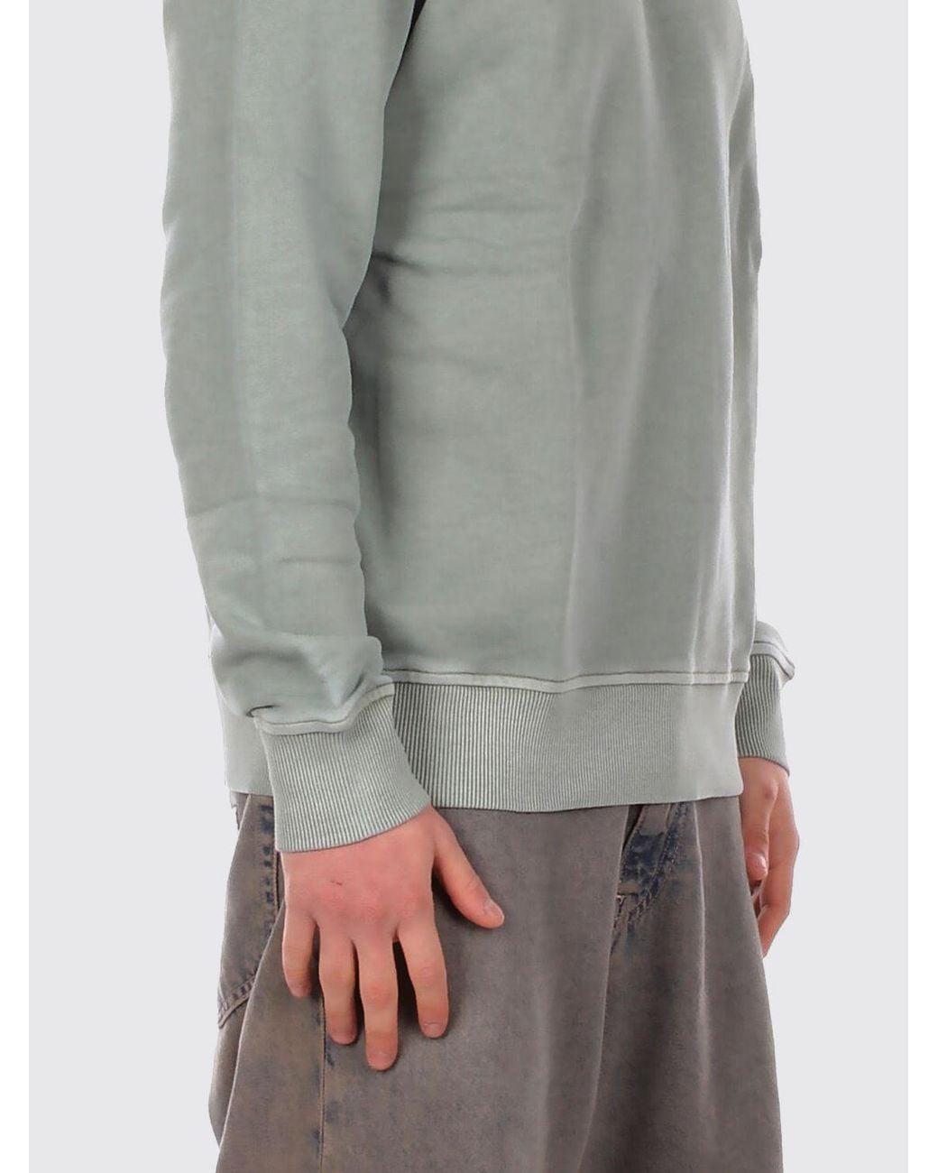 Fay Gray Cotton Crew Neck Sweatshirt for men
