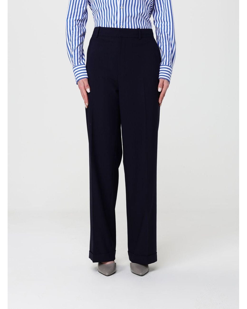 Polo Ralph Lauren Blue Wool Trousers