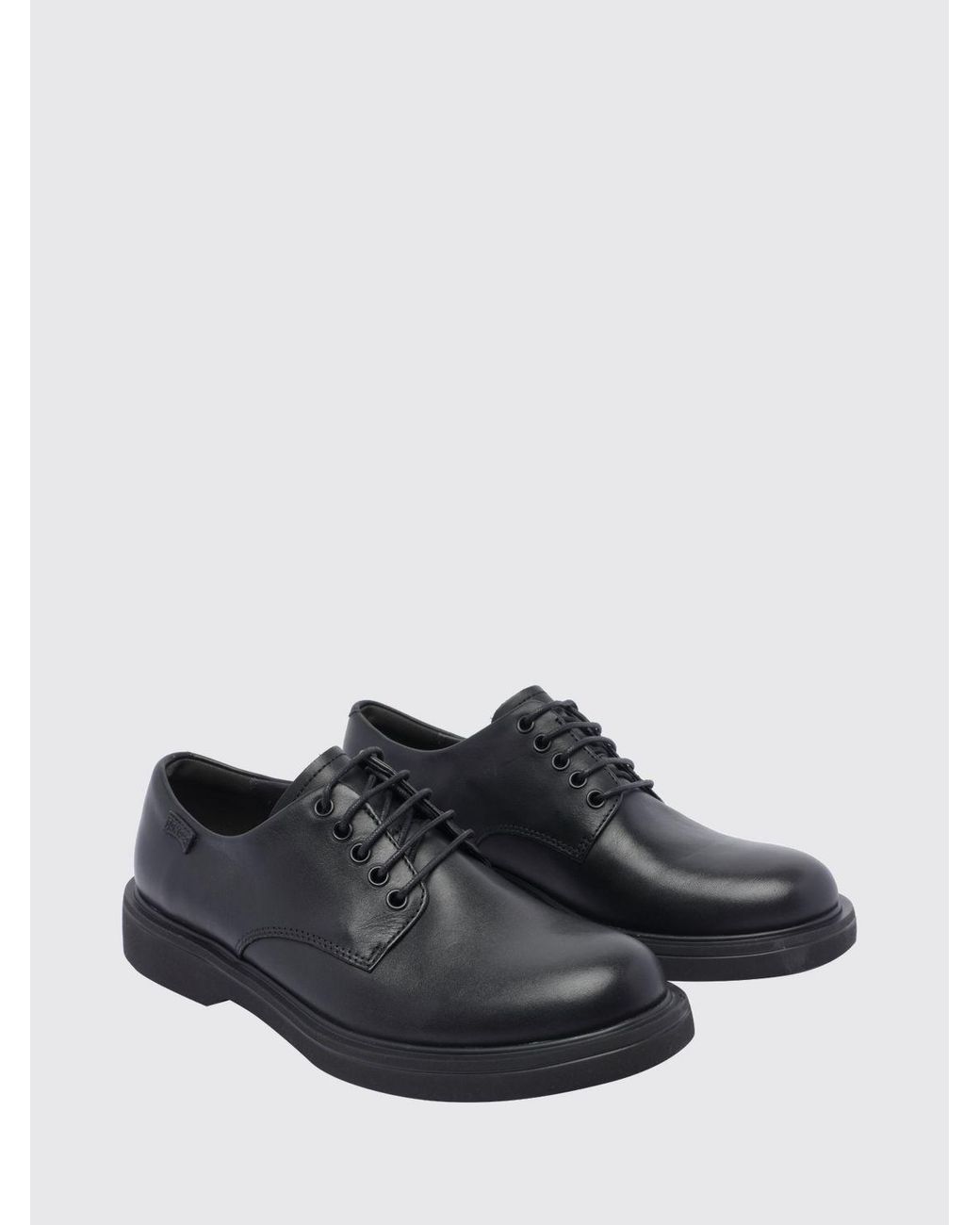 Camper White Norman Calfskin Leather Derby Shoes With Lightweight Sole for men