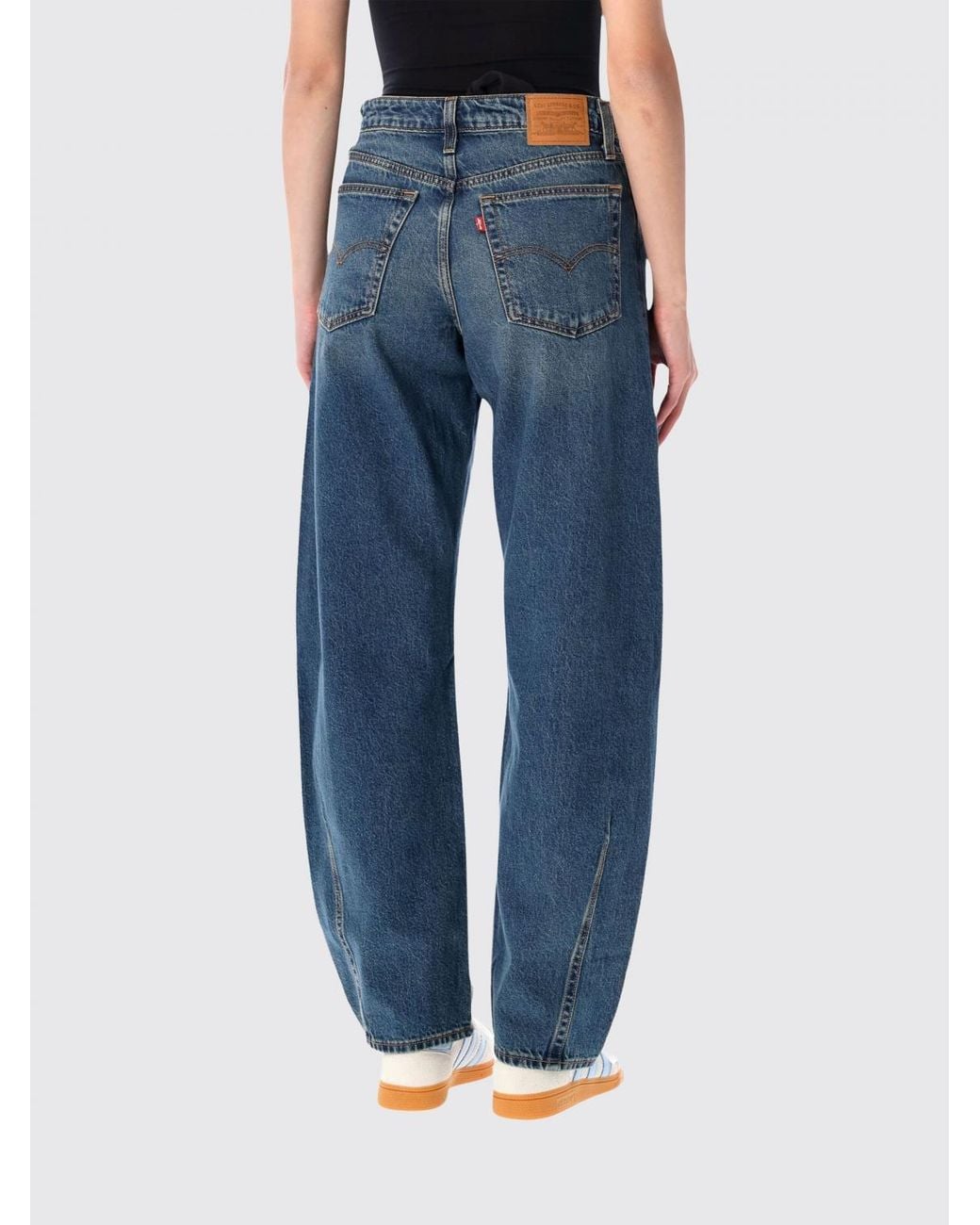 Levi's Blue High-Waisted Baggy Jeans