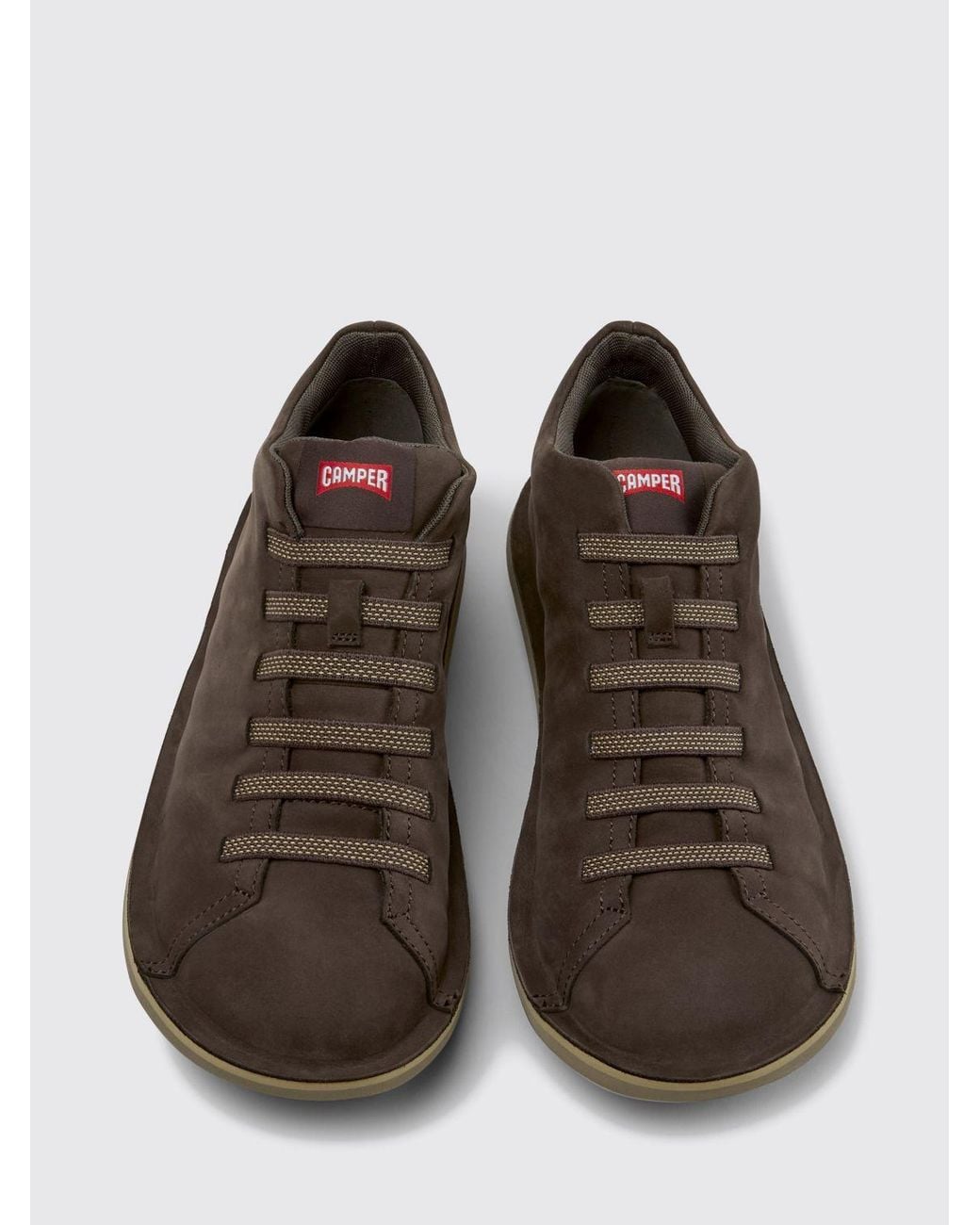 Camper Brown Beetle Outdoor Nubuck Ankle Boots With Xl Extralight Sole for men