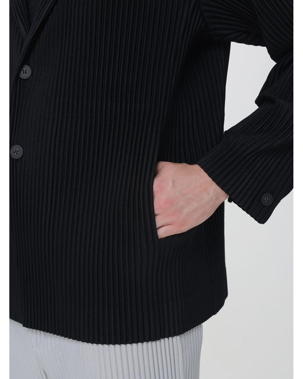 Homme Plissé Issey Miyake Blue Single-Breasted Plissé Blazer Homme Plissé Issey Miyake for men