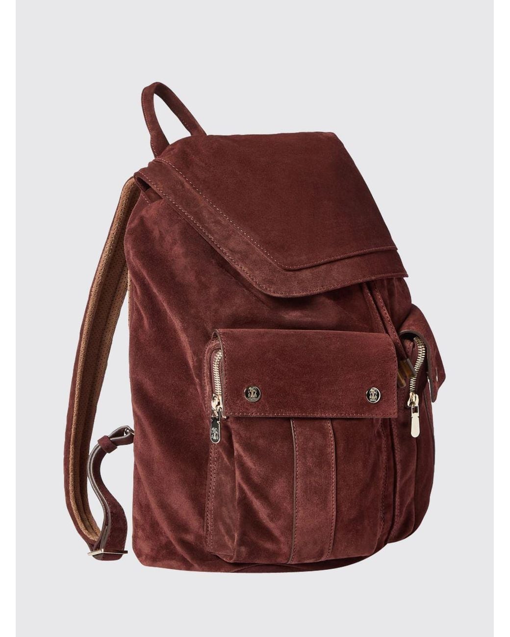 Brunello Cucinelli Red Backpack for men