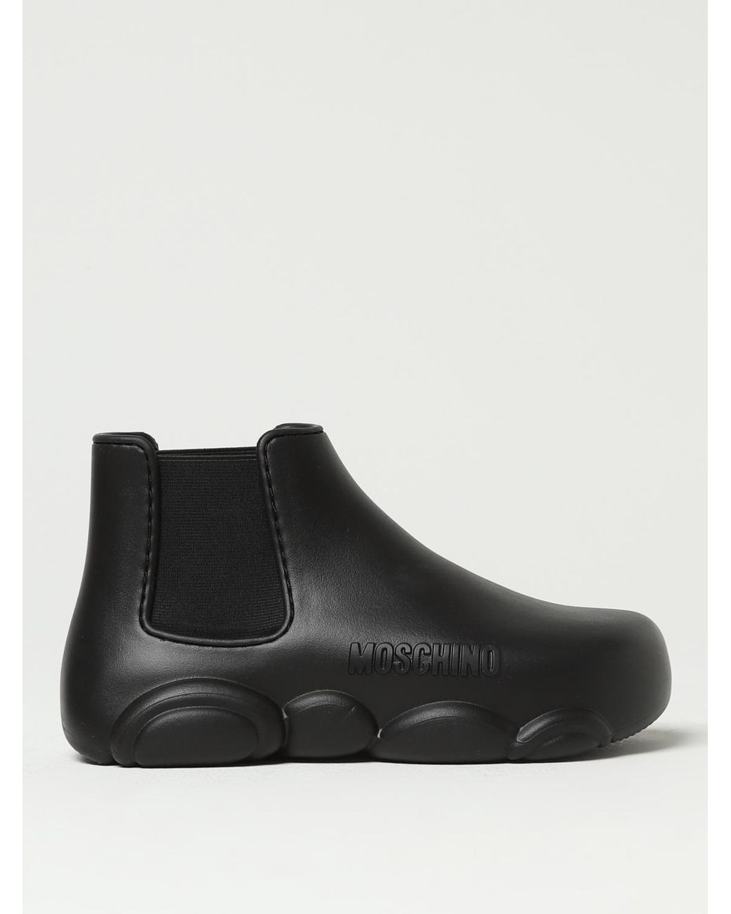 Moschino Couture Black Rubber Boots